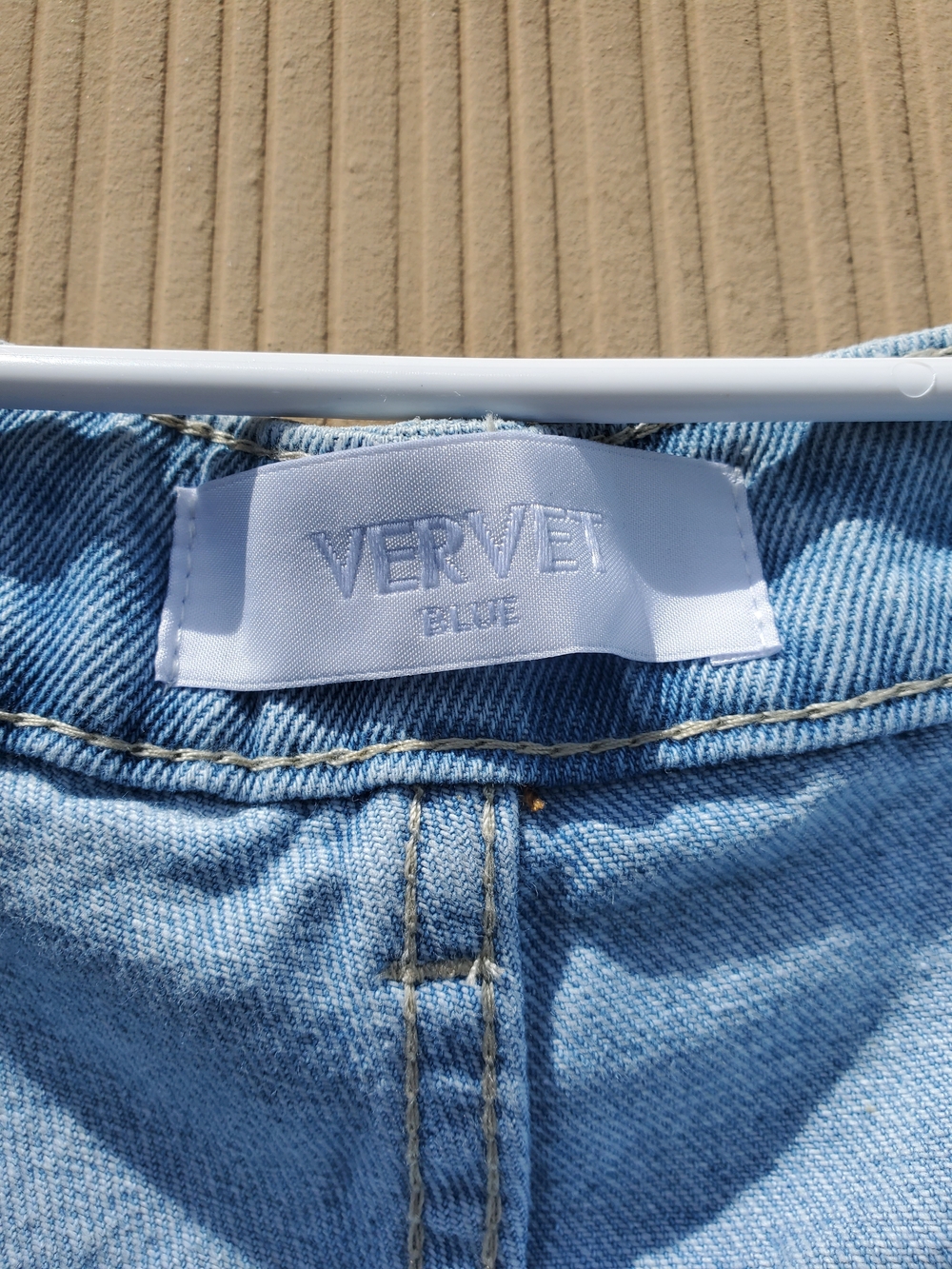 Light Blue Distressed Wide Leg Jeans - Women - Picture 4 of 7